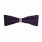 Purple metallic shimmer tinsel spandex chair sashes in a pack of five.
