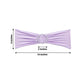 5 Pack | Lavender Lilac Spandex Stretch Chair Sashes with Silver Diamond Ring Slide Buckle | 5"x14"