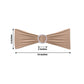 5 Pack | Nude Spandex Stretch Chair Sashes with Silver Diamond Ring Slide Buckle | 5"x14"