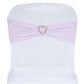5 Pack Lavender Lilac Spandex Stretch Chair Sashes Bands Heavy Duty with Two Ply Spandex - 5"x12"