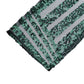 Emerald green geometric diamond glitz sequin chair sash.