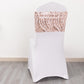 5 Pack Rose Gold Wave Chair Sash Bands With Embroidered Sequins