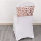 5 Pack Rose Gold Wave Chair Sash Bands With Embroidered Sequins