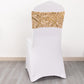 5 Pack Gold Wave Chair Sash Bands With Embroidered Sequins