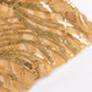 5 Pack Gold Wave Chair Sash Bands With Embroidered Sequins
