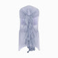 Curly Chiffon Chair Sash in Dusty Blue