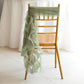 Dusty Sage Green Chiffon Curly Chair Sash