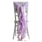 1 Set Lavender Lilac Chiffon Hoods With Ruffles Willow Chiffon Chair Sashes