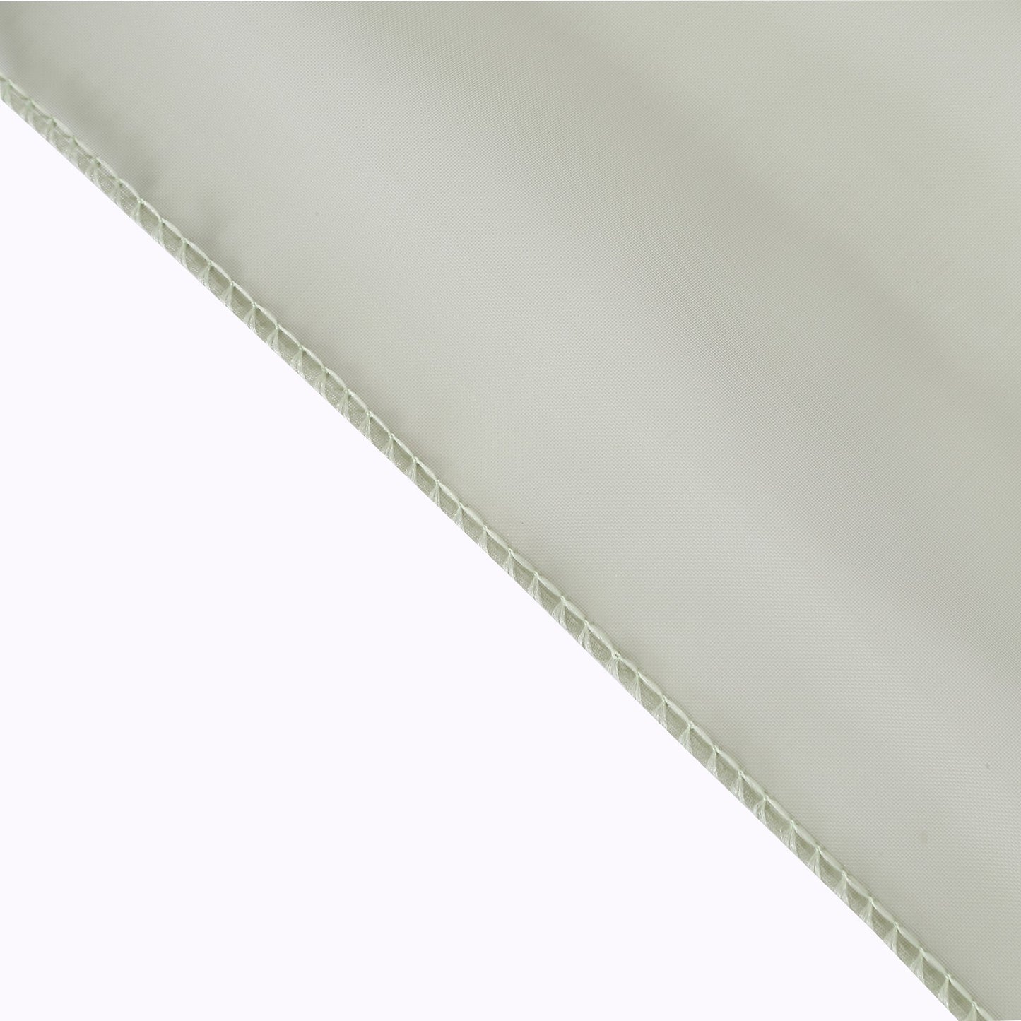 6ft Dusty Sage Green Chiffon Table Runner with elegant stitched edges