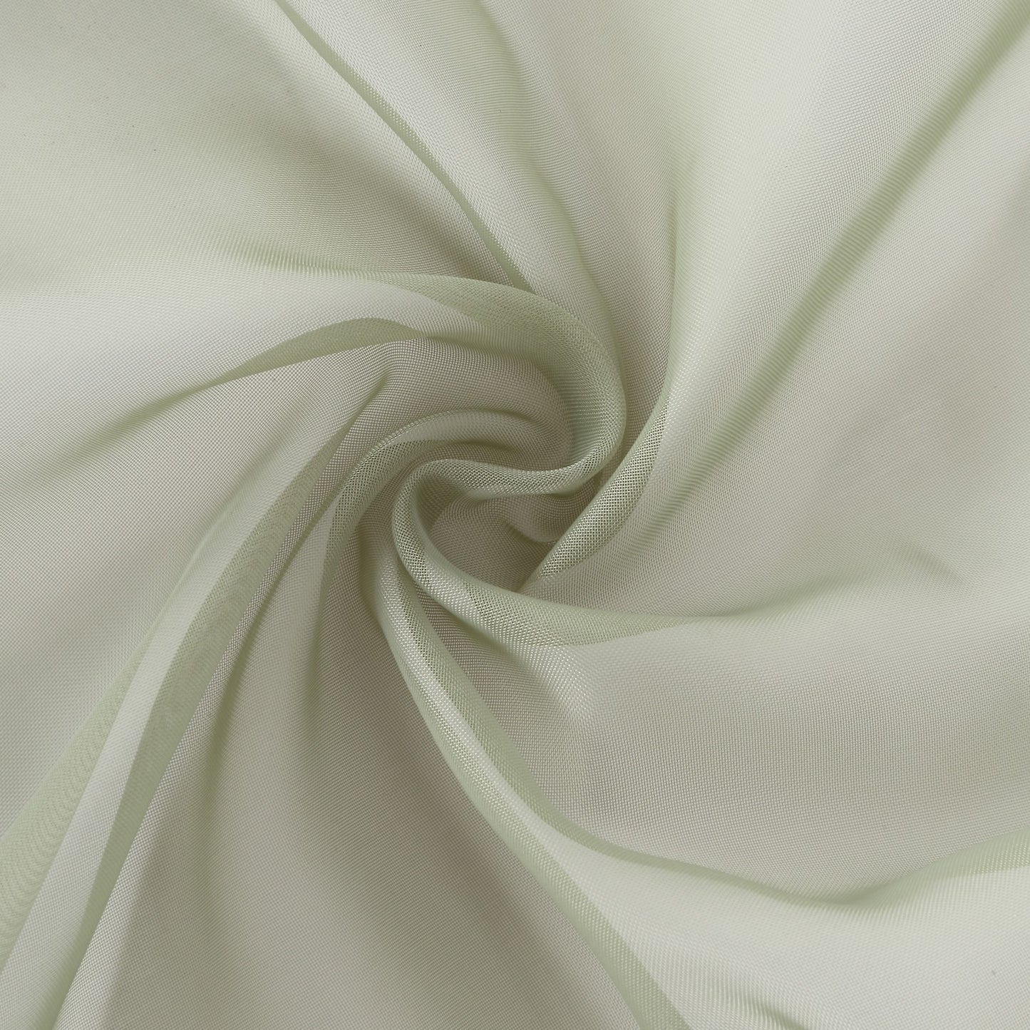 Dusty sage green chiffon table runner, elegant and lightweight fabric.