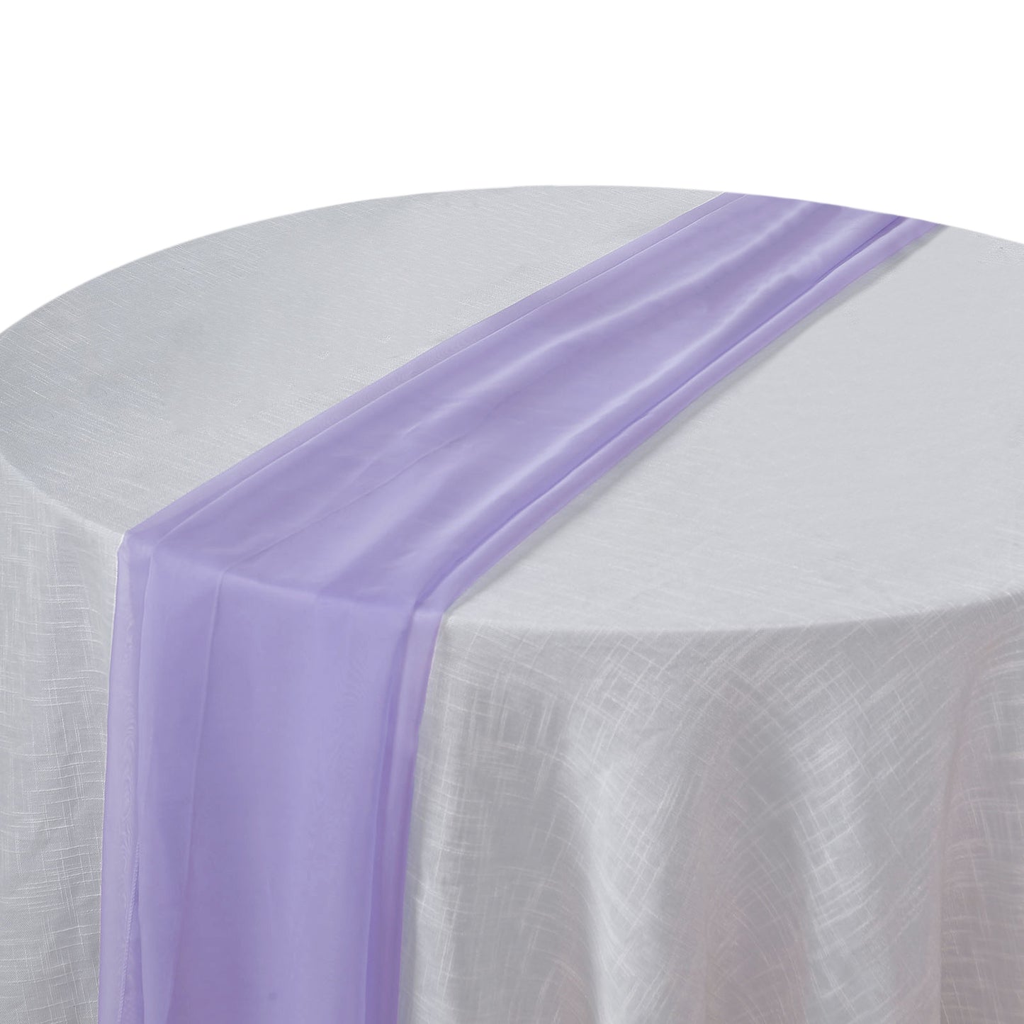 6ft Lavender Lilac Premium Chiffon Table Runner