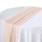 6ft Nude Chiffon Table Runner
