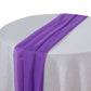 6ft Purple Chiffon Table Runner