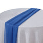 6ft Royal Blue Chiffon Table Runner