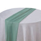 6ft Eucalyptus Sage Chiffon Table Runner