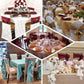 5 Pack | Red Accordion Crinkle Taffeta Chair Sashes - 6"x106"