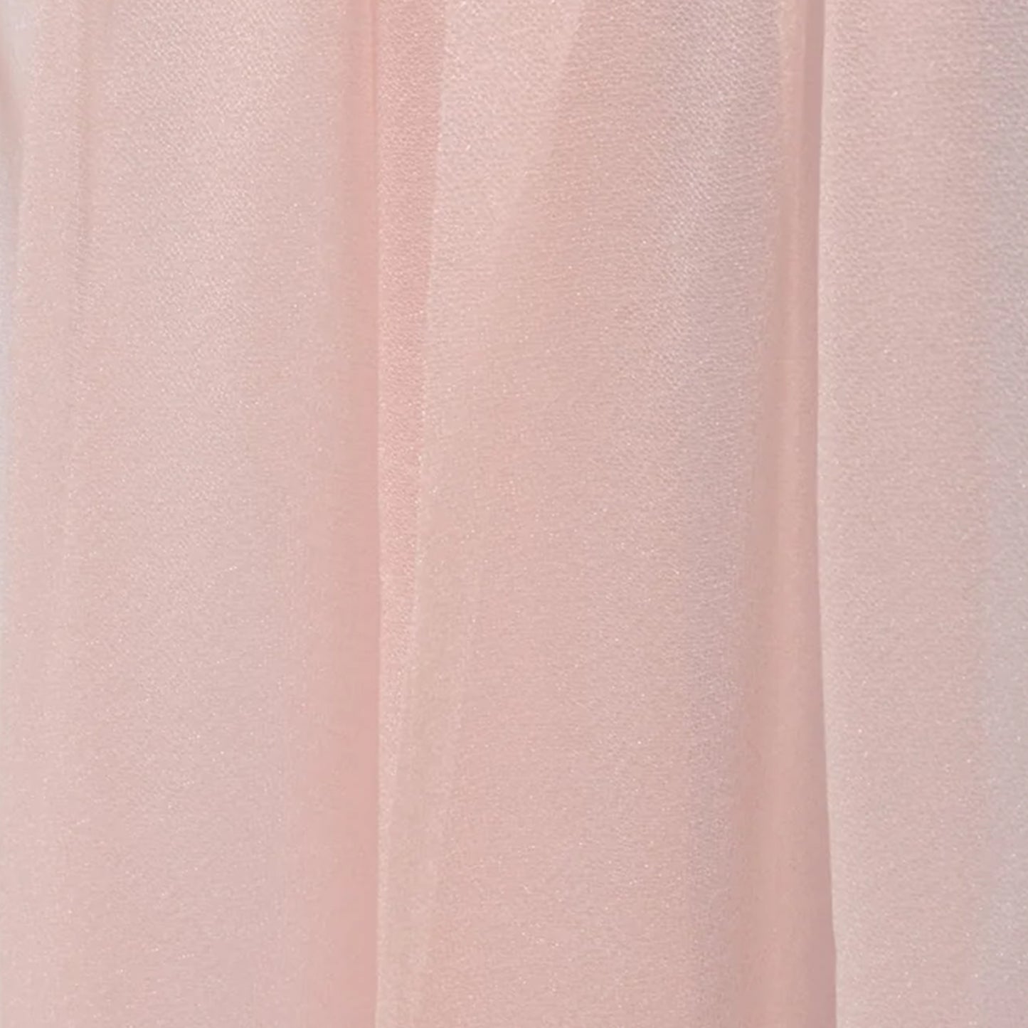 Blush sheer chair drape decor, 9ft shimmer sash, wrinkle-free.