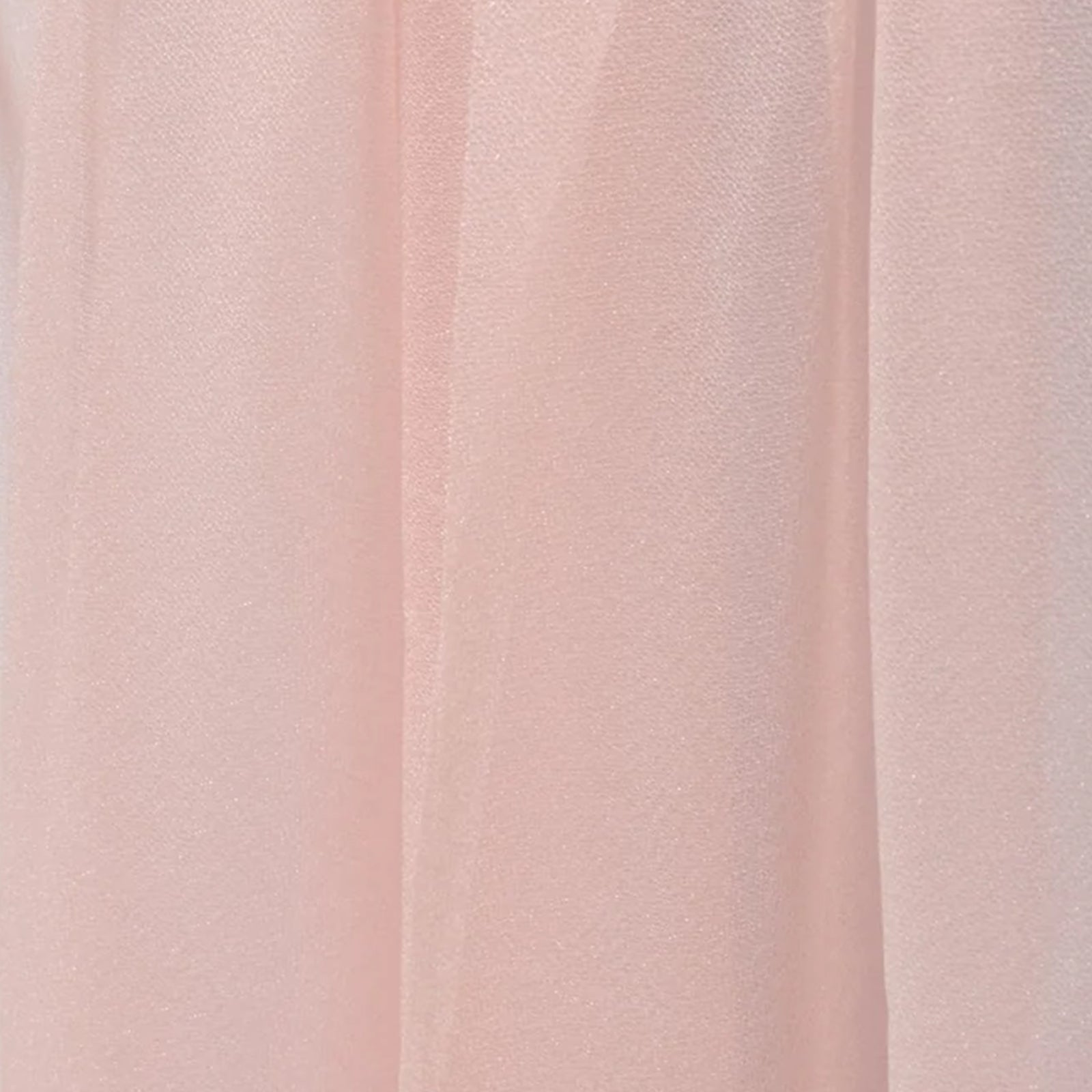 Blush sheer chair drape decor, 9ft shimmer sash, wrinkle-free.