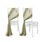 20-Pack Sheer Chair Drape Decor in Dusty Sage Green and Beige – 9ft Shimmer Sash, Wrinkle-Free