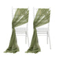 20-Pack Sheer Chair Drape Decor in Dusty Sage Green – 9ft Shimmer Sash, Wrinkle-Free