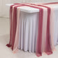 20-Pack 9ft Sheer Table Runners – Mauve/Blush Shimmer Sheer Drapes, Wrinkle-Free