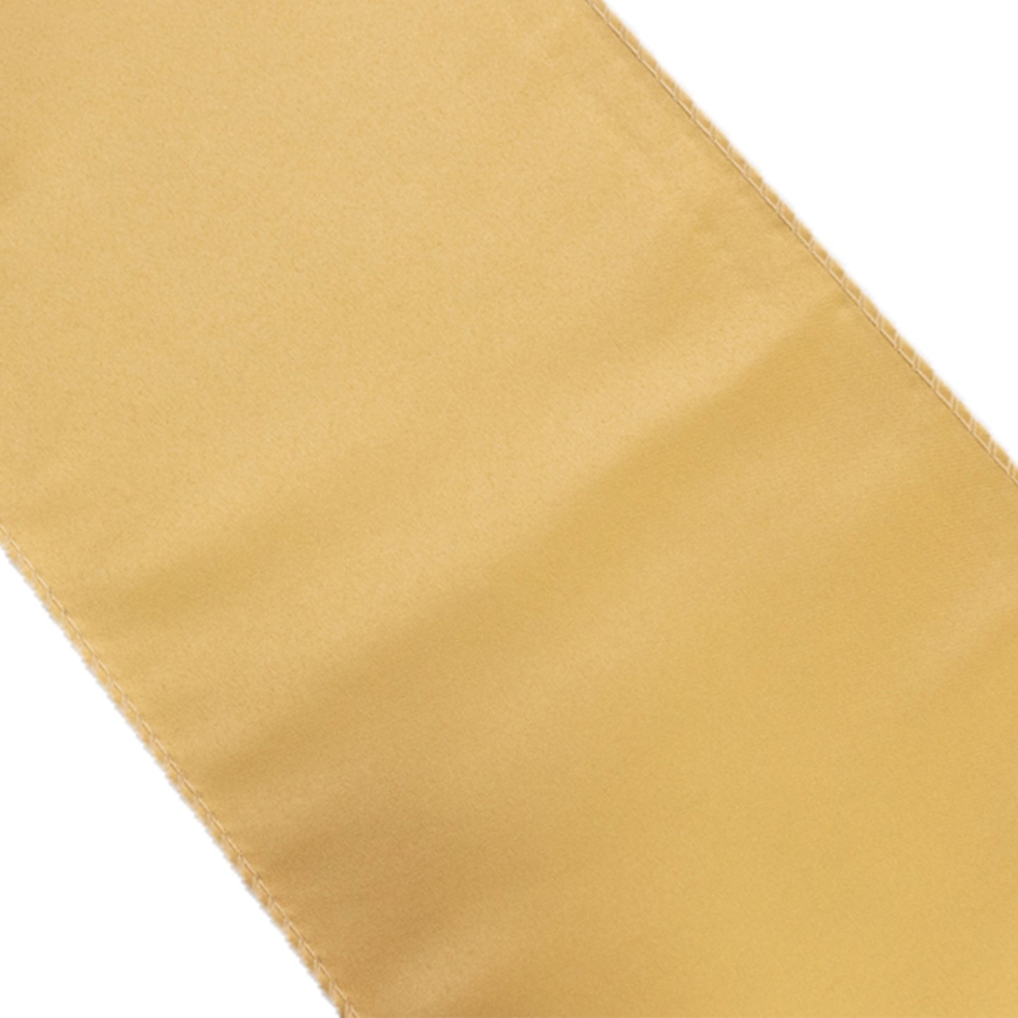 Champagne satin chair sashes, 6"x106", set of 5.