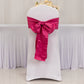5 Pack Fuchsia Lamour Satin Chair Sashes, Chair Bows - 6"x106"