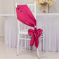 5 Pack Fuchsia Lamour Satin Chair Sashes, Chair Bows - 6"x106"