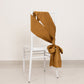 5 Pack Gold Lamour Satin Chair Sashes, Chair Bows - 6"x106"