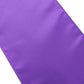 Purple satin chair sashes, 6"x106", perfect for elegant events.