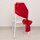 5 Pack Red Lamour Satin Chair Sashes, Chair Bows - 6"x106"