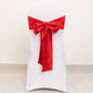 5 Pack Red Lamour Satin Chair Sashes, Chair Bows - 6"x106"