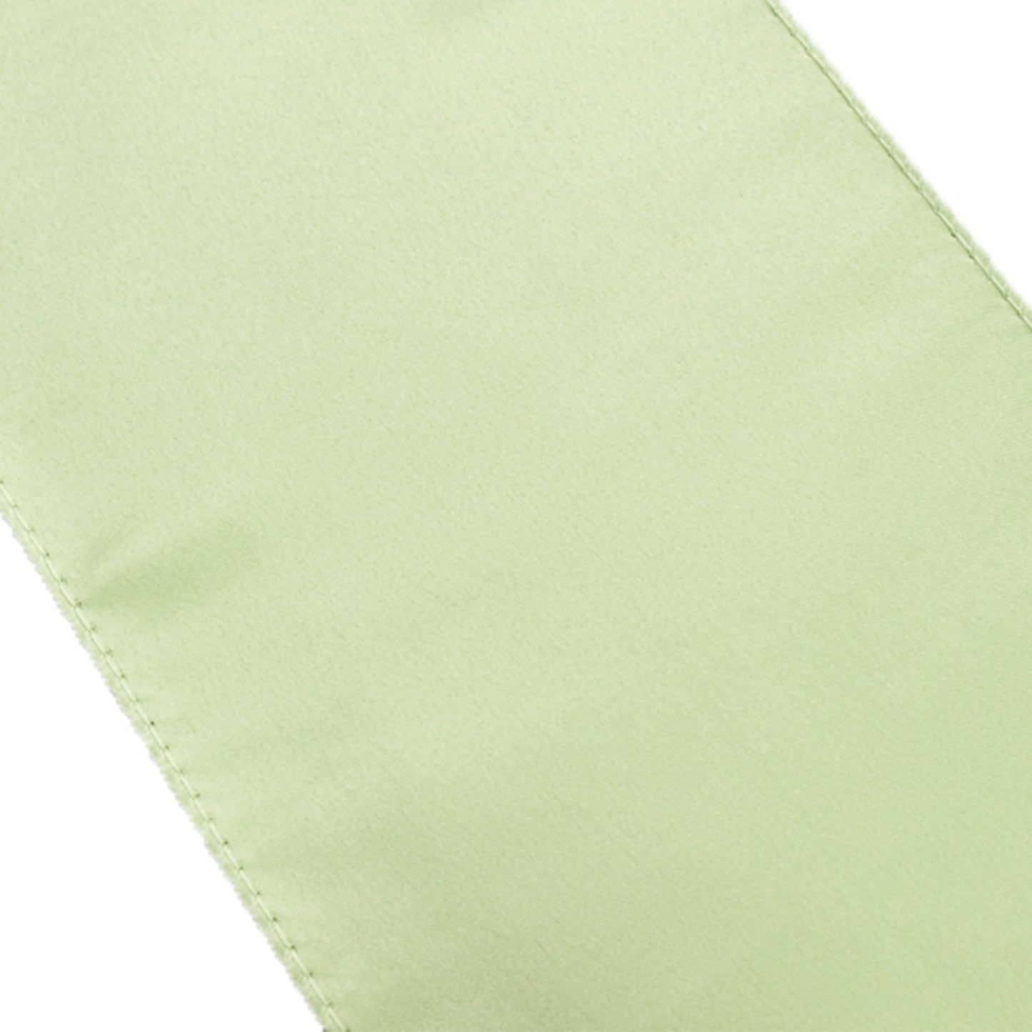 Sage green satin chair sashes, 6"x106", pack of 5.