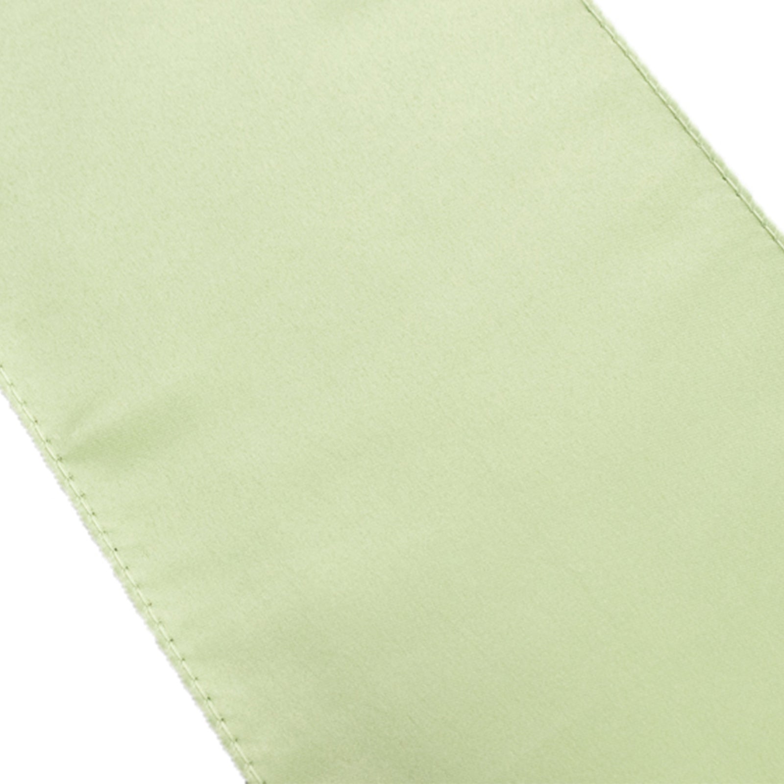 Sage green satin chair sashes, 6"x106", pack of 5.