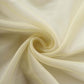 Champagne organza chair sashes for weddings, 20 pack, reusable and sheer.