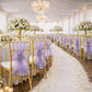 20 Pack Organza Chair Sashes Lavender Lilac 6"x108" – Reusable Sheer Wedding Chair Bows