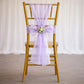 20 Pack Organza Chair Sashes Lavender Lilac 6"x108" – Reusable Sheer Wedding Chair Bows