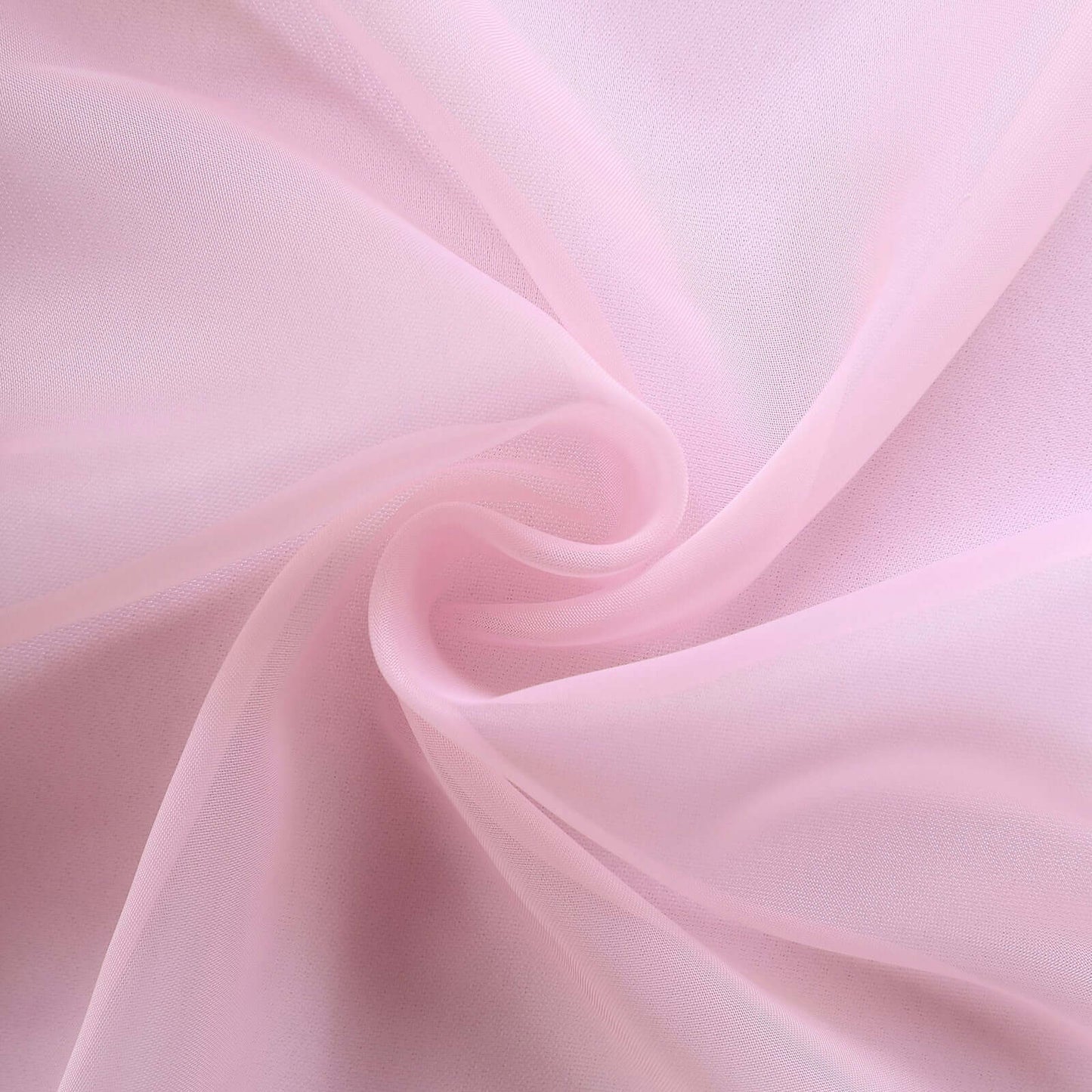 Pink organza chair sashes for weddings, reusable and sheer, 6"x108".