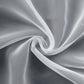 White organza chair sashes, reusable sheer wedding chair bows.