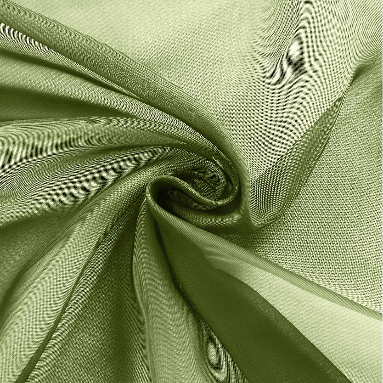 Dusty sage green organza chair sashes for weddings, 20 pack.