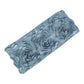 Five Dusty Blue Chair Sashes Rosette Style Constructed With Satin And Spandex Fabric 6 InchX14 Inch Size
