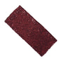 6 Inch x 15 Inch Burgundy Sequin Chair Sashes Spandex Stretch Fitted Material