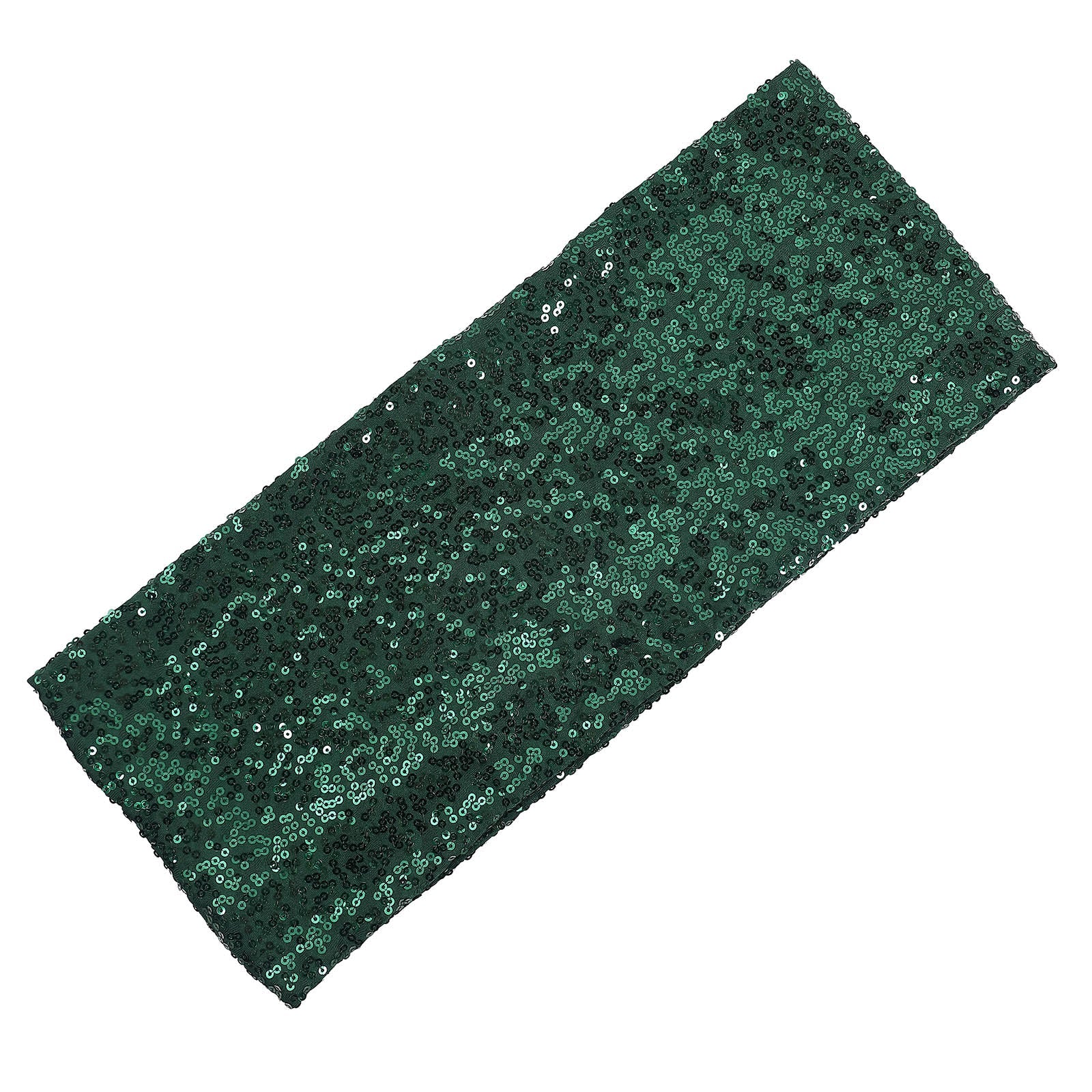 Hunter Emerald Green 6 Inch By 15 Inch Chair Sashes 5 Pack Made Of Sequin Spandex