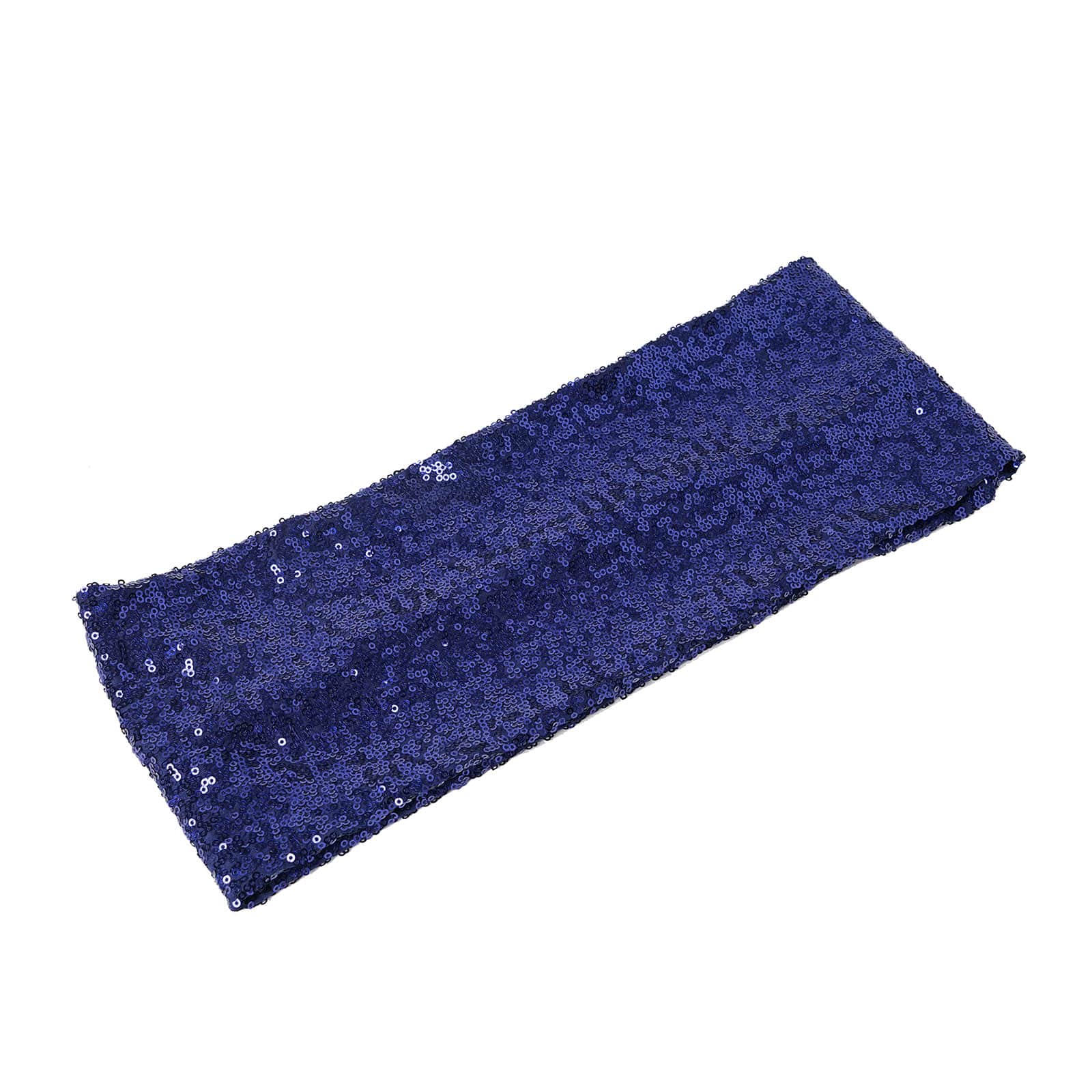 5 pack | 6x15 Navy Blue Sequin Spandex Chair Sash