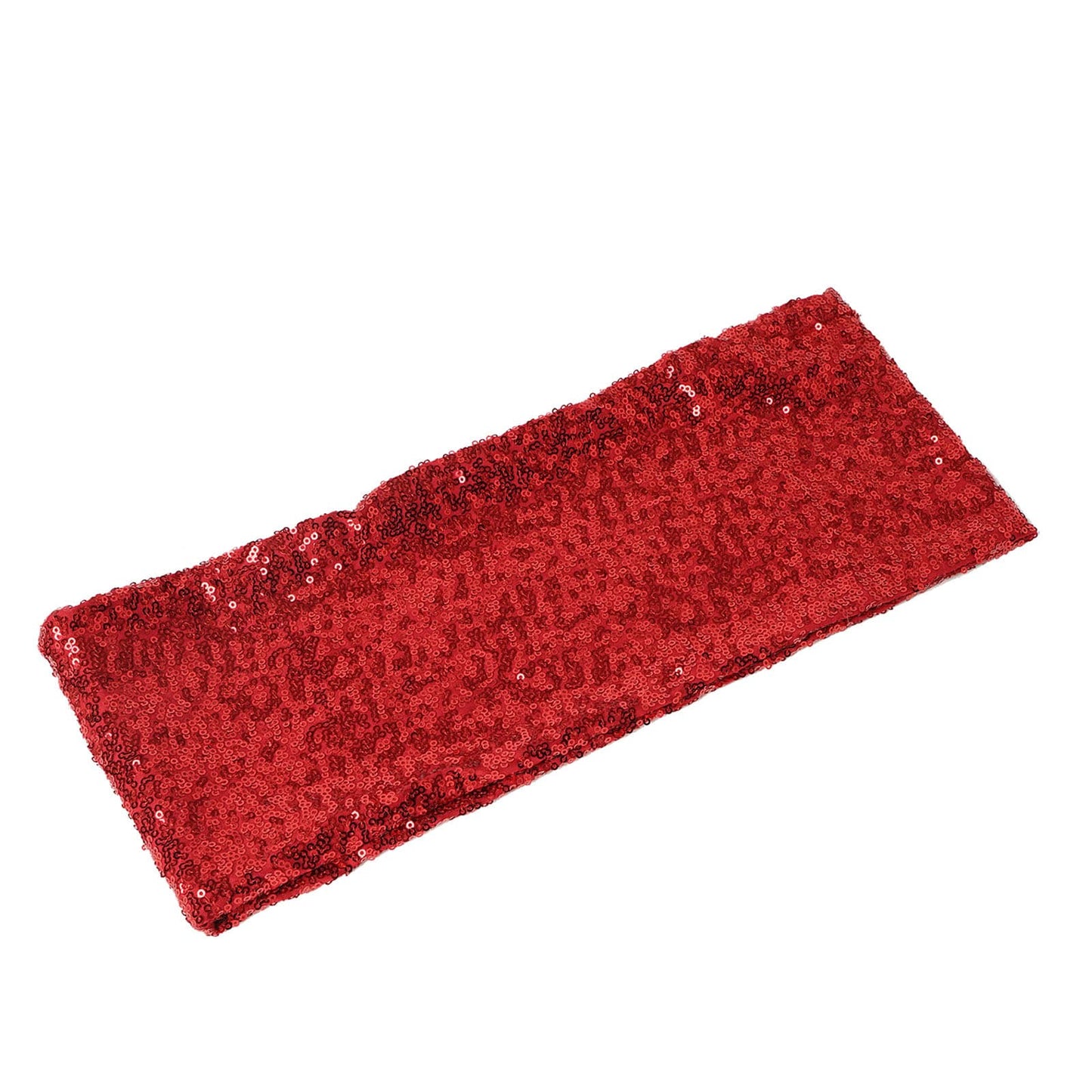 5 pack | 6x15 Red Sequin Spandex Chair Sash