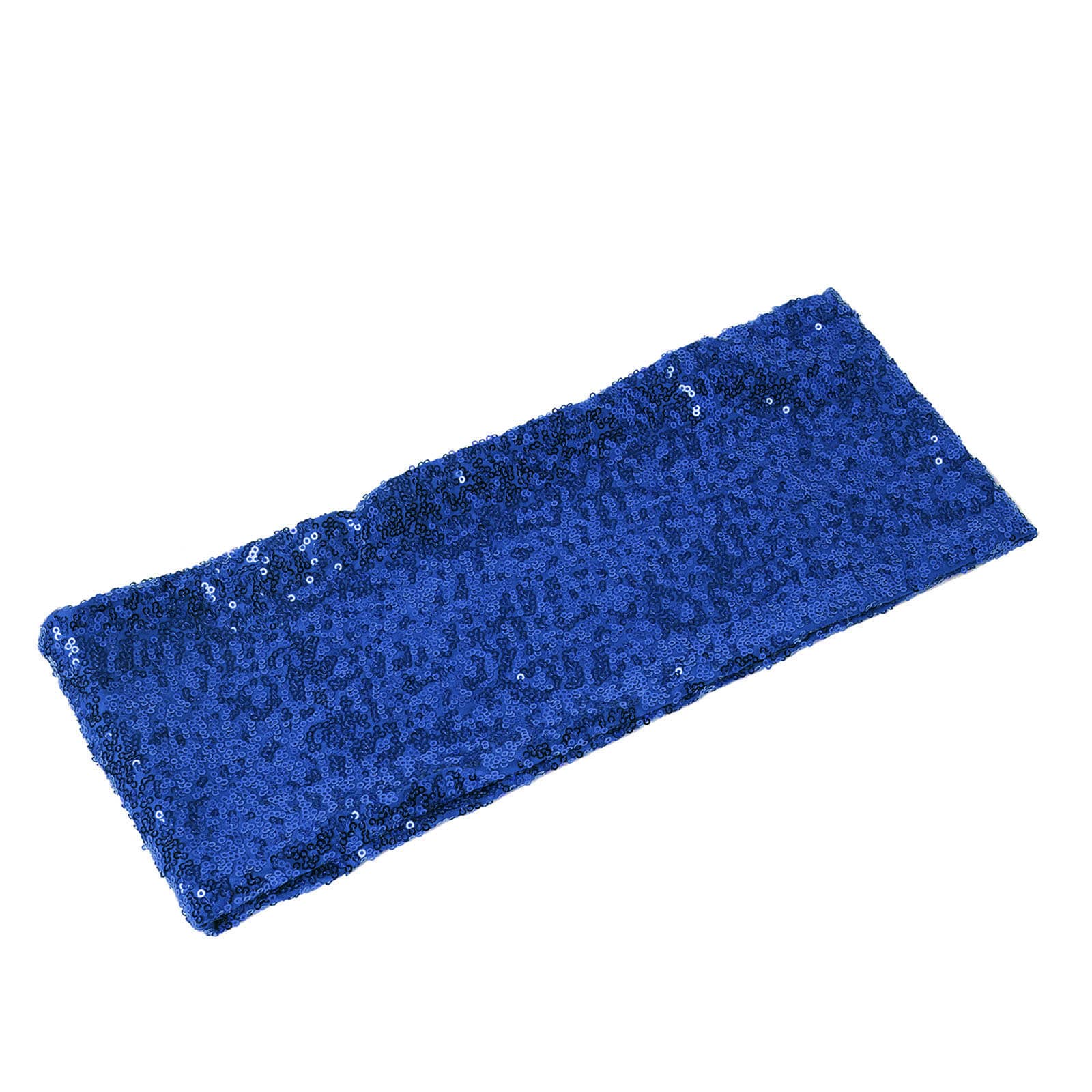 5 pack | 6x15 Royal Blue Sequin Spandex Chair Sash