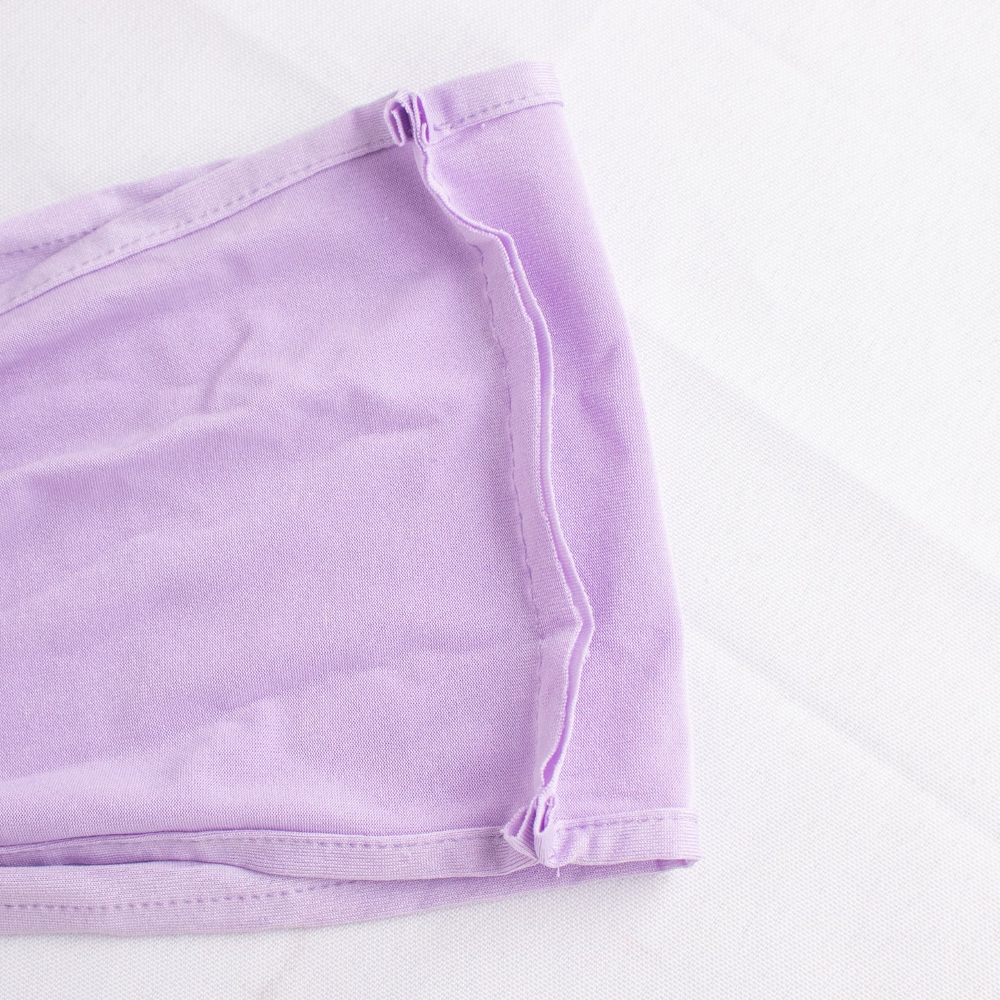 5 Pack | Lavender Lilac Spandex Stretch Chair Sashes with Silver Diamond Ring Slide Buckle | 5"x14"