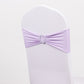 5 Pack | Lavender Lilac Spandex Stretch Chair Sashes with Silver Diamond Ring Slide Buckle | 5"x14"