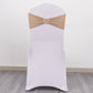 5 Pack | Nude Spandex Stretch Chair Sashes with Silver Diamond Ring Slide Buckle | 5"x14"