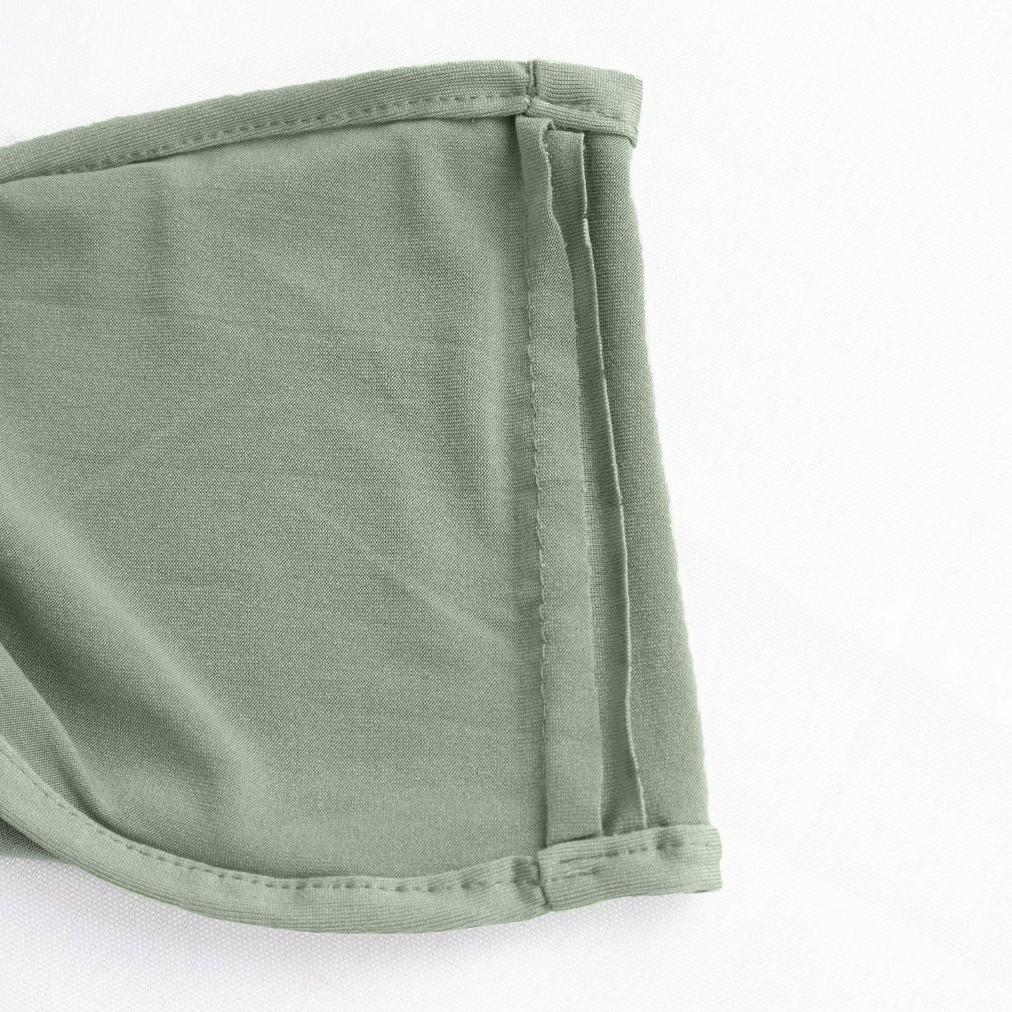 5 Pack | Sage Green Spandex Stretch Chair Sashes with Silver Diamond Ring Slide Buckle | 5"x14"